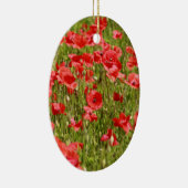 Papaver veld - Verbluffend! Keramisch Ornament (Rechts)