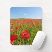 Papaver veld - Verbluffend! Muismat (Met muis)