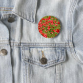 Papaver veld - Verbluffend! Ronde Button 5,7 Cm (In situ)