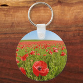 Papaver veld - Verbluffend! Sleutelhanger (Voorkant)