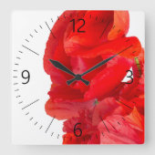 papaver vierkante klok (Voorkant)