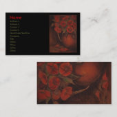 papaver visitekaartje (Voorkant / Achterkant)