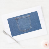 Papaver voor mode rechthoekige sticker (Envelop)