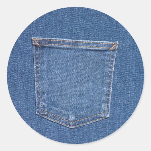 Papaver voor mode ronde sticker (Voorkant)