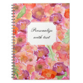  papaver Waterverf Notitieboek (Voorkant)