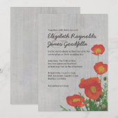  papaver-weddenschappen kaart (Voorkant / Achterkant)