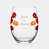 papaver wijnglas zonder voet (Voorkant)