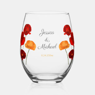 papaver wijnglas zonder voet