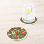 papaver zandsteen onderzetter (Zijkant)