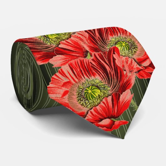 Papaverachtig Stropdas voor bruiloften en speciale (Opgerold)