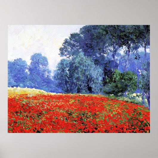 Papaverakkers, mooi schilderij van Guy Rose Poster (Voorkant)