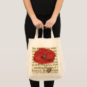  papaverAntiek botanisch collage Tote Bag (Voorkant (product))
