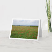 Papaverberglandschapskaart Kaart (Voorkant)