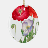 papaverbloem, bloem keramisch ornament (Rechts)