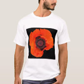 papaverbloem na regenval t-shirt (Voorkant)
