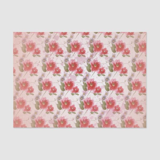  papaverbloem tissuepapier (Voorkant)