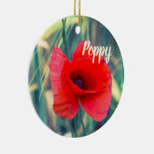 Papaverbloem voor tuinders en cadeau voor bloesem keramisch ornament (Rechts)