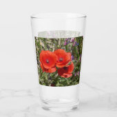 PAPAVERBLOEMEN GLAS (Achterkant)