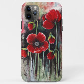 papaverbloemen in Waterverf Case-Mate iPhone Case (Achterkant)