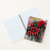 papaverbloemen in Waterverf Notitieboek (Binnen)