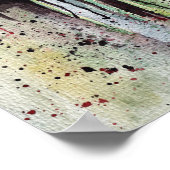 papaverbloemen in Waterverf Poster (Hoek)