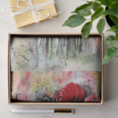 papaverbloemen in Waterverf Tissuepapier (Geschenk)