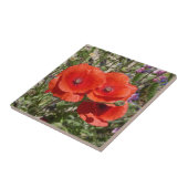 PAPAVERBLOEMEN TEGELTJE (Zijkant)