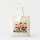 Papaverbloemen Tote Bag (Voorkant)