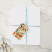 papaverbloesem cadeaulabel (Met Touw)