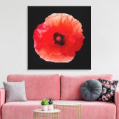 Papaverbloesem Canvas Afdruk (Insitu (Woonkamer))