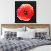 Papaverbloesem Canvas Afdruk (Insitu (Slaapkamer))