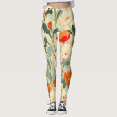  papaverbloesem leggings (Voorkant)