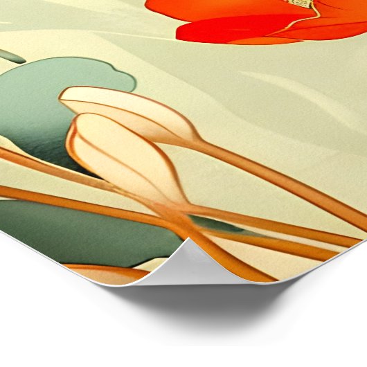  papaverbloesem poster (Hoek)