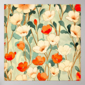  papaverbloesem poster (Voorkant)