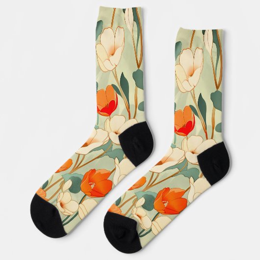  papaverbloesem sokken (Links)