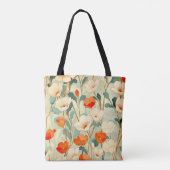 papaverbloesem tote bag (Achterkant)