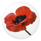 papaverknop keramische knop (Voorkant)