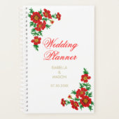 papaverrode bloemen - bruiloft planner (Voorkant)