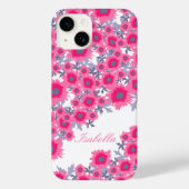 papaverroze whitedamask name iphone case (Achterkant)