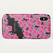  papaverroze zwarte dampnaam iphonecase Case-Mate iPhone case (Achterkant (horizontaal))