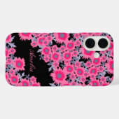  papaverroze zwarte dampnaam iphonecase Case-Mate iPhone case (Achterkant (horizontaal))