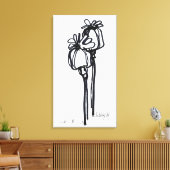 Papavers 1 canvas afdruk (Insitu (Woonkamer))