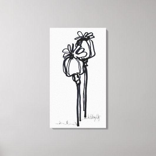 Papavers 1 canvas afdruk (Voorkant)