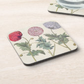 Papavers: 1.Papaver multiplex albumoris rubicundis Bier Onderzetter (Linkerzijde)