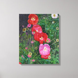 Papavers 2009 canvas afdruk