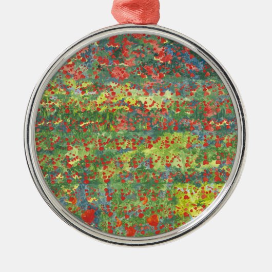Papavers 2012 metalen ornament (Voorkant)