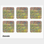 Papavers 2012 vierkante sticker (Vel)