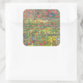 Papavers 2012 vierkante sticker (Tas)