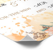 Papavers advies en wensen voor Passen getrouwd Pos Poster (Hoek)