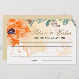 Papavers advies en wensen vrijgezellenfeest statio briefpapier